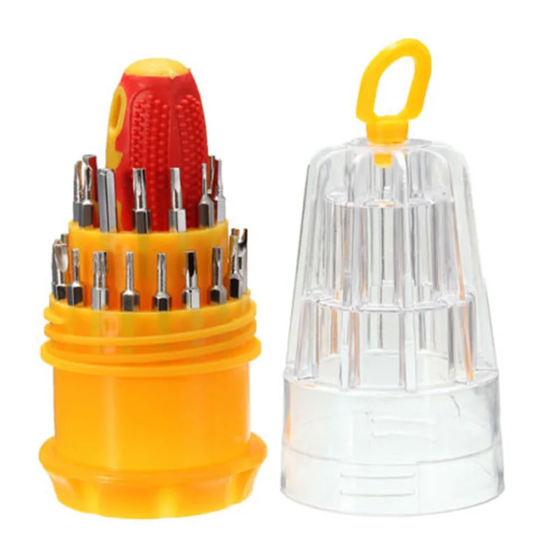 31 IN 1 Screwdriver Set Precision Phone Cmputer Camera Slotted Phillips Screwdriver Maintenance Tools Torx Hex Screw Driver Set