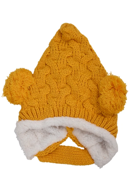 

Keep ear warm!Baby Bonbon Pointed Knit cap knit hat Girl boy baby kids children knit winter hat Beanies Boys Girls Hats Headwear