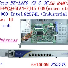 Routeros winbox 1U сервер с шестью intel PCI-E 1000M 82574L Gigabit LAN Inte quad core Xeon E3-1230 V2 3,3 ГГц 2 Гб ram 8 ГБ SSD