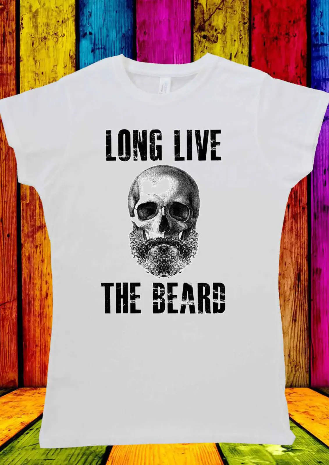 beard skull shirt