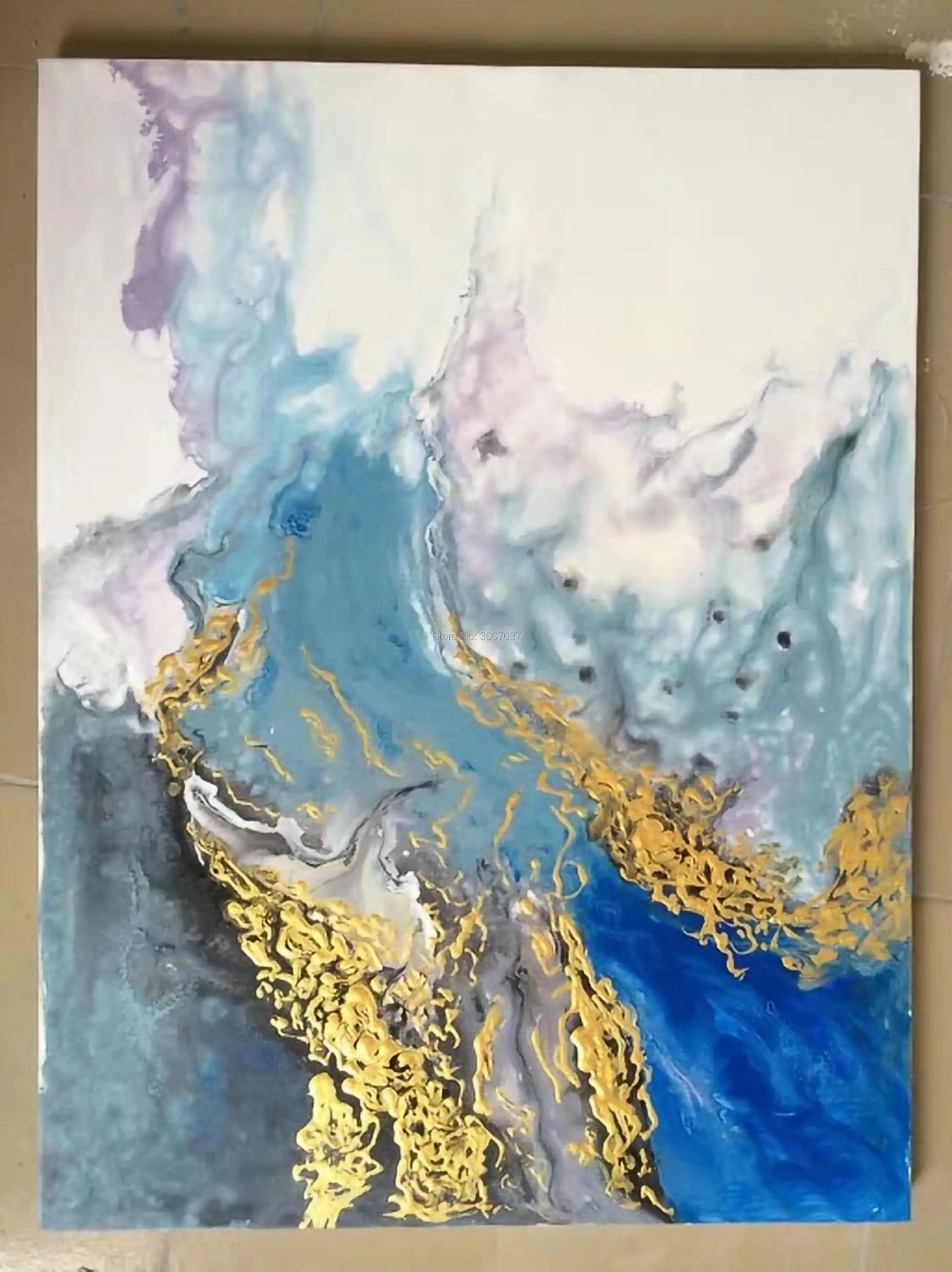 

Single Handpainted Waterproof Ink on Acrylic plate Abstract Painting On Oroglas No Frame