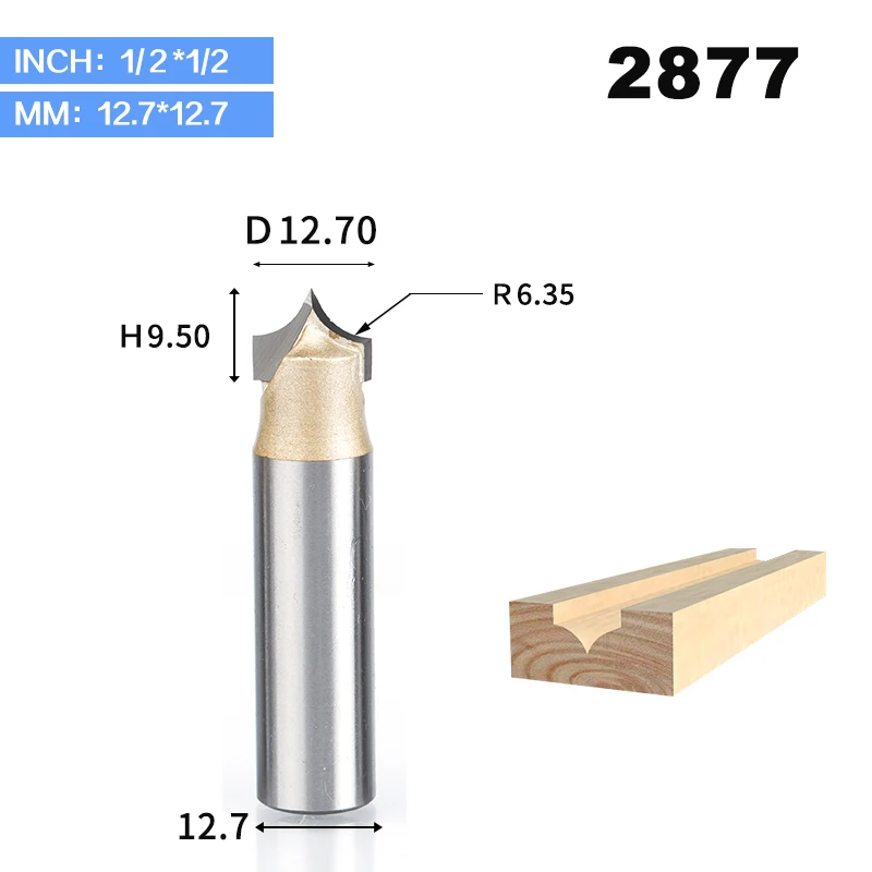 HUHAO 1pcs 1/4" 1/2" Shank Woodworking Cutter Double Edging Router Bits for wood carbide Woodworking Engraving Tools carving bit - Длина режущей кромки: 2877