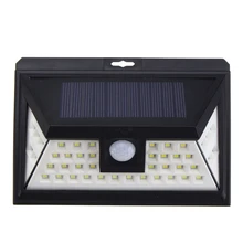 44 Светодиодный Солнечный свет Открытый водонепроницаемый сад PIR датчик движения солнечной энергии светодиодный настенный светильник сигнальная лампа на солнечных батареях тропинка Декор