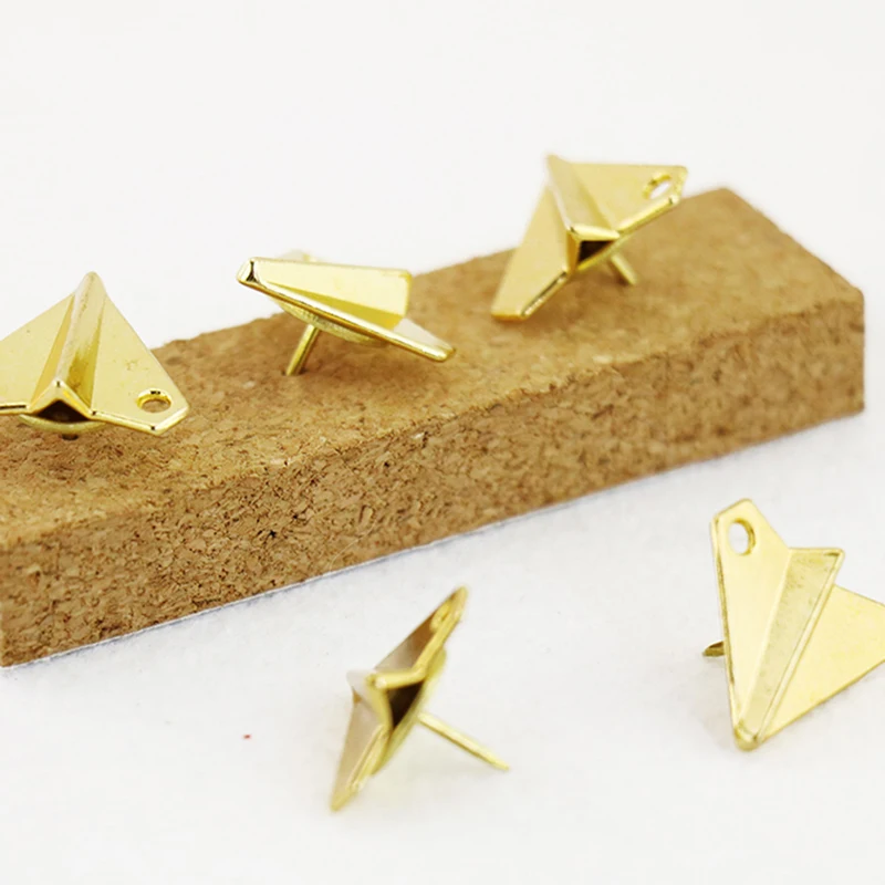 Metal Aircraft Push Pin Thumb Tack Cork Wall Studs Push Pin 6 Pcs Set