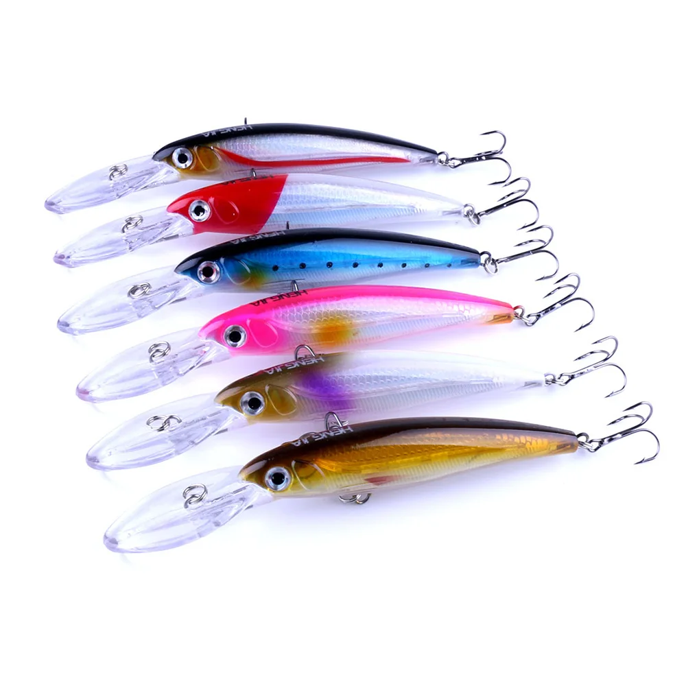 HENGJIA 1pcs Fishing Lures 170mm 30g Plastic Hard Bait Minnow Wobblers For Trolling Lure Bass Crank Bait isca fishing tackles