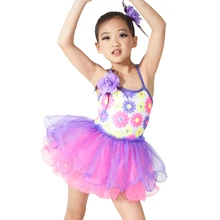 MiDee/балетное платье-пачка с цветочным рисунком современные костюмы для танцев и балета, платья для соревнований, Детские праздничные Свадебные Платья с цветочным рисунком