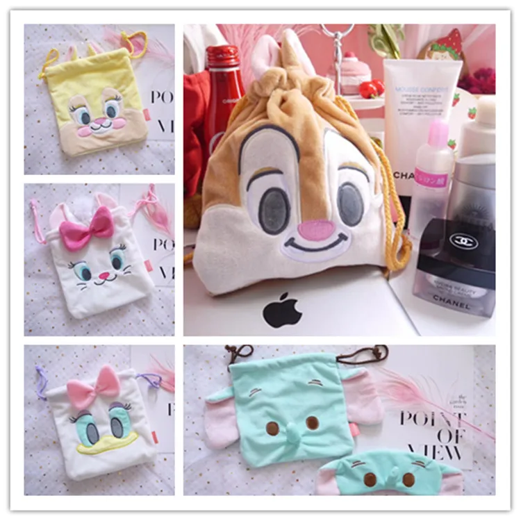 Плюшевый TSUM toy Marie Cat chipmunk слон Дамбо мягкая сумка на шнурке для хранения милый