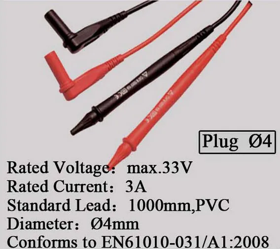 Выдвижной ПВХ наконечник тестовый свинец, регулируемая длина, заменить Fluke TL40 Универсальный Тестер DMM