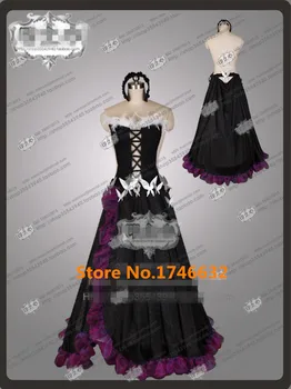 

Anime Chic Black Lotus Accel World Fashion Party Uniform Dress Skirt Cosplay Costume Any Size NEW