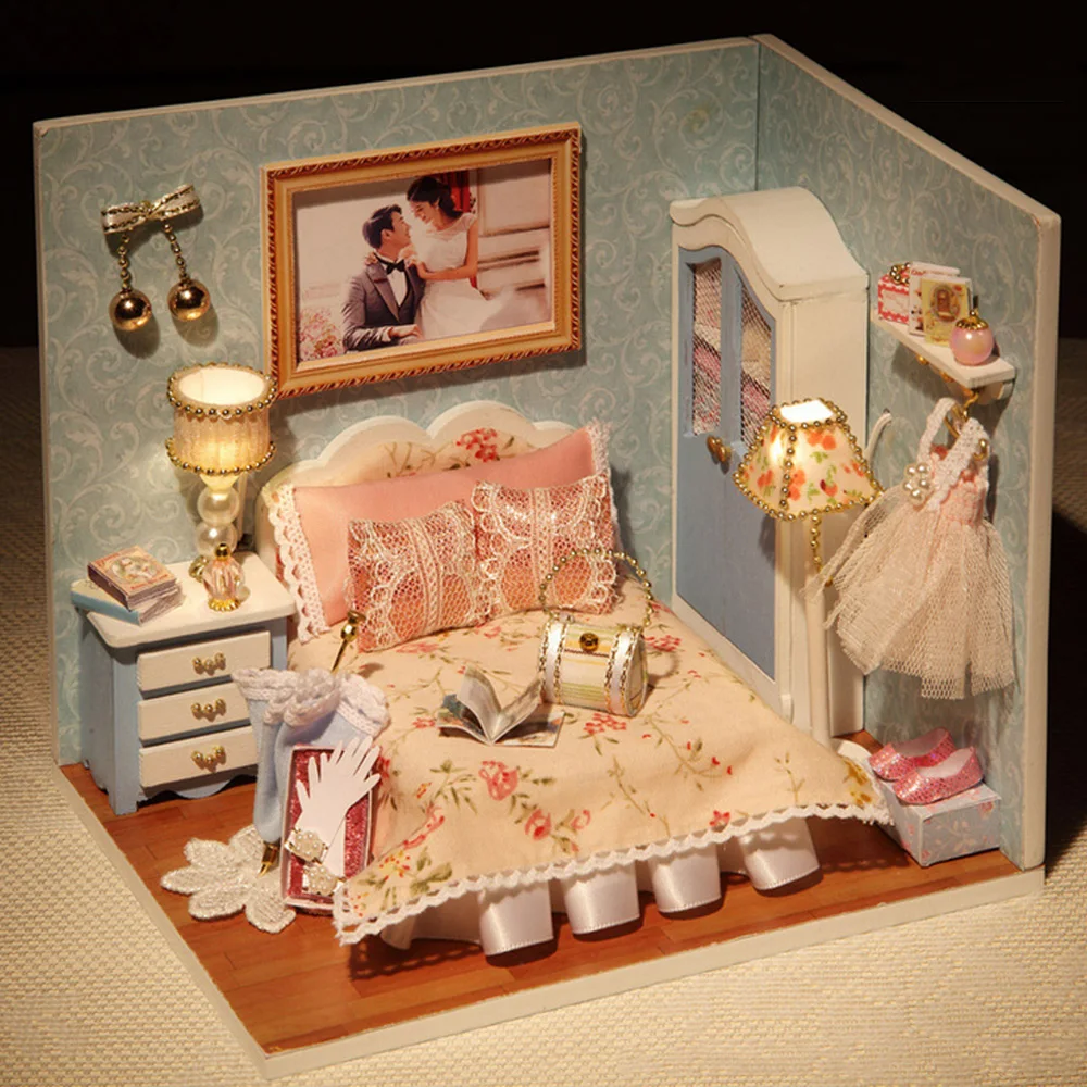 Online kaufen groÃhandel wooden dollhouse kit aus china wooden ...