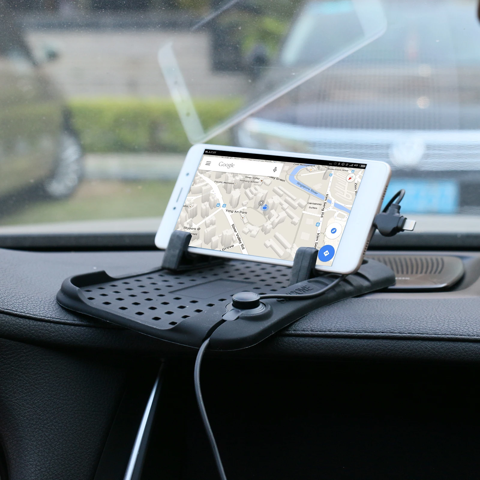 Mr Cartool Противоскользящий коврик автомобильный гаджет gps на приборной панели