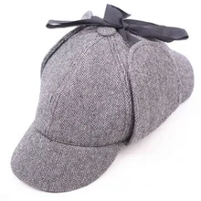 Шерлок Холмс Косплей шляпа костюм реквизит кепки детектива джентльмена шляпа для взрослых