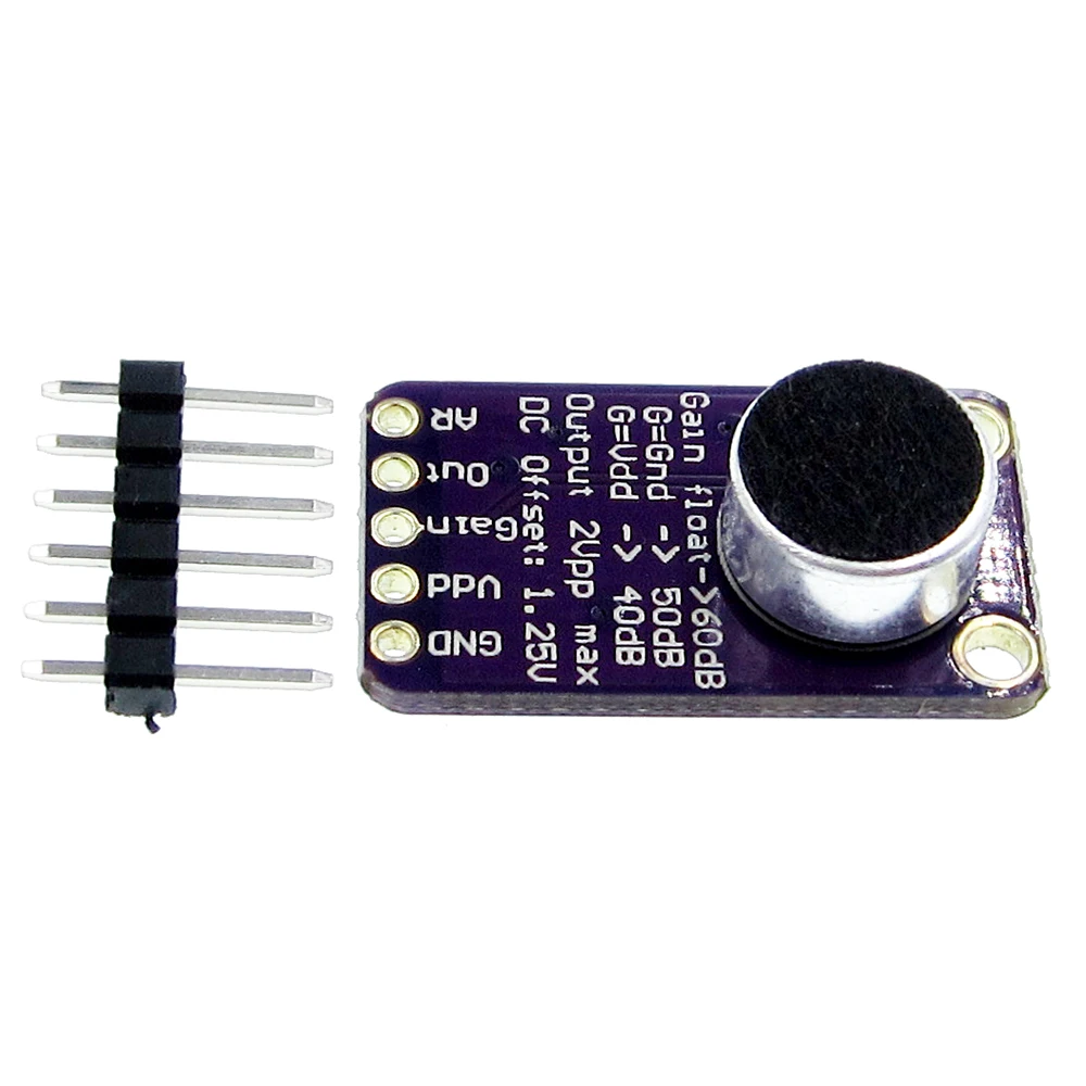Electret Microphone Amplifier Stable MAX9814 module Auto Gain Control ...