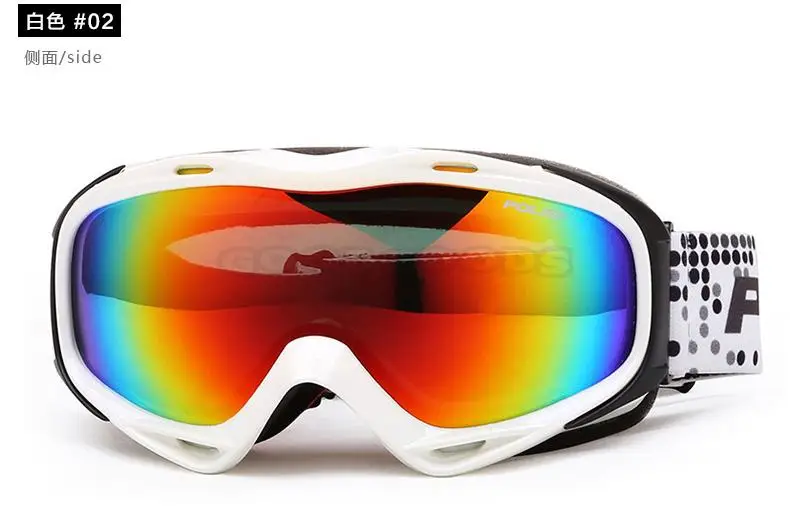POLISI зимние лыжные очки для сноубординга поляризационные анти-противотуманные линзы снегоходы для катания очки мужские и женские уличные лыжные очки