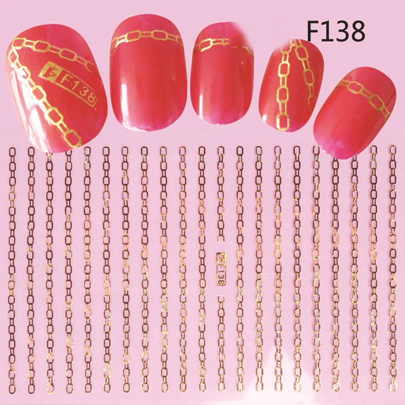 Самоклеющиеся наклейки для ногтей серии F, 12*7,5 см, наклейки для ногтей с цветами, наклейки для дизайна ногтей, украшения для маникюра