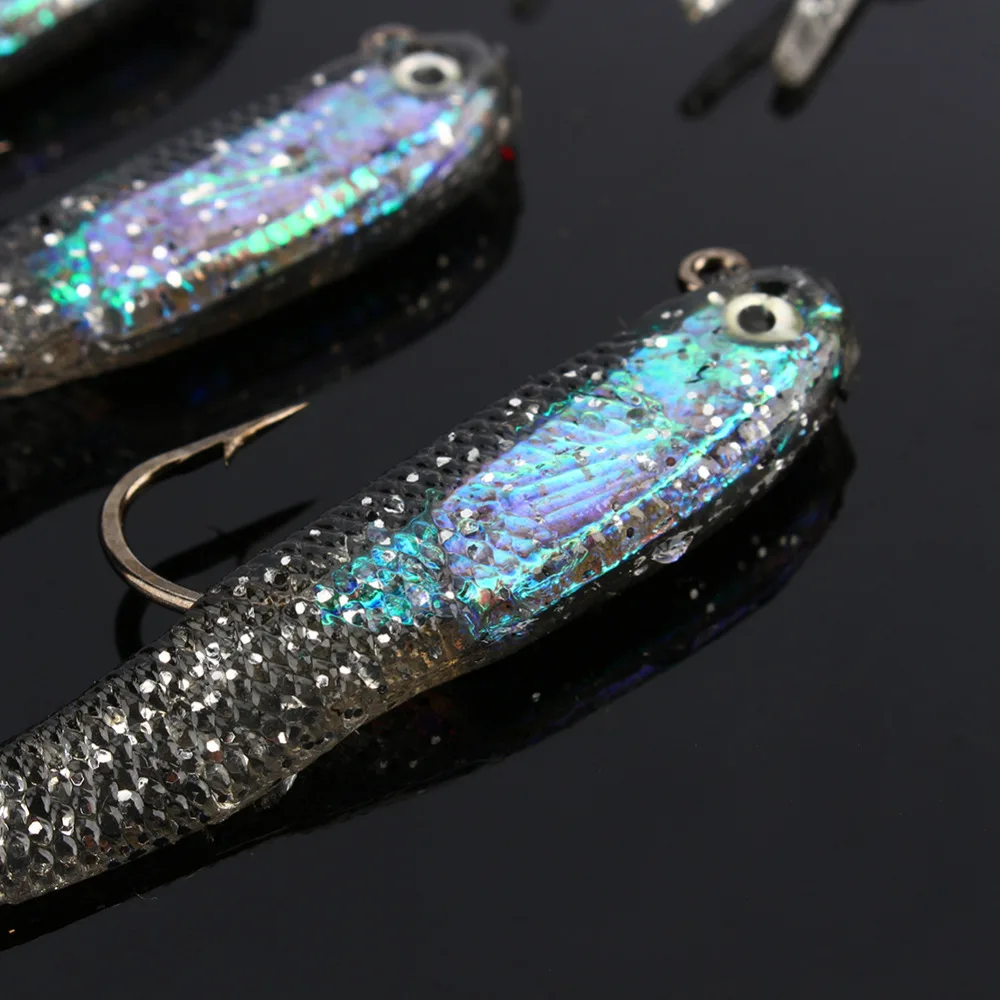 75mm 10Pcs/Lot Soft Lure Fake Bait Soft Floating Fish Bionic Isca