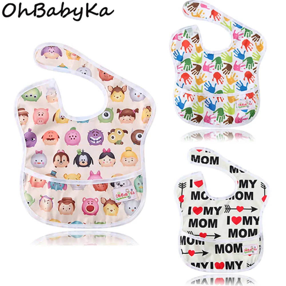 Buy Ohbabyka Kids Feeding Bibs Unicron Print Multi