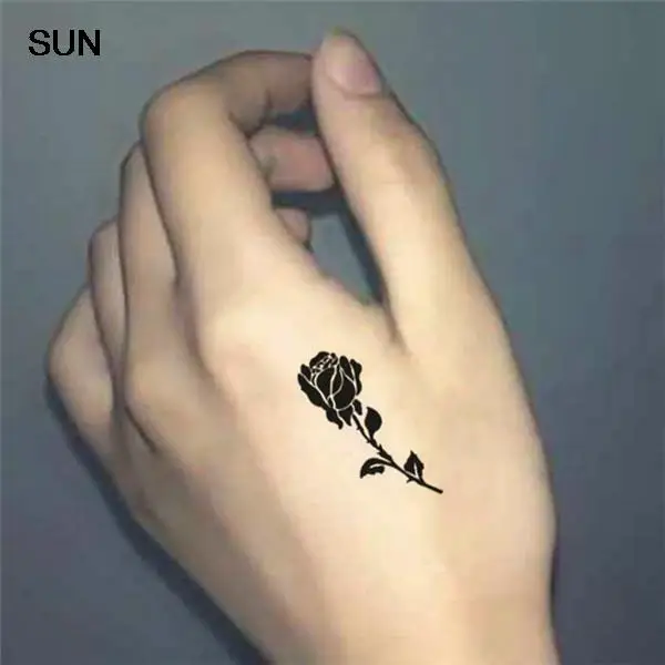 women chest hand fake tattoo stickers simple rose flowers women chest hand fake tattoo stickers simple rose flowers