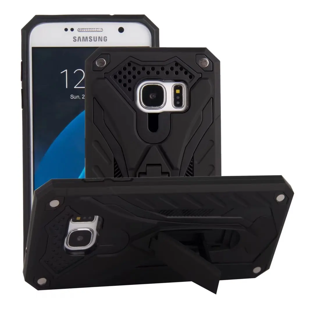 

Fashion Hybrid Case for Iphone 8 7 6s 6 5s se Samsung Galaxy S7 edge S8 Plus Note 8 Case Static Series Kickstand Cover Armor Man