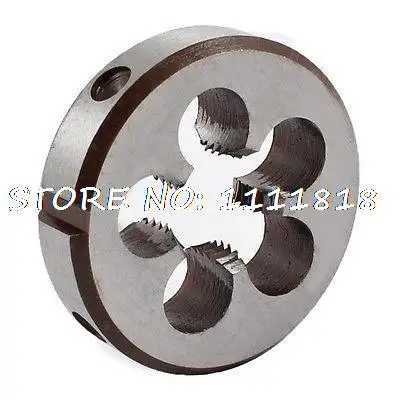 

Steel 38mm Outside Diameter 10mm Thick G 1/4" Screw Thread Round Die