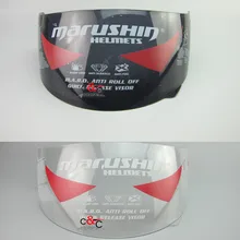 Viso Shield Per Marushin 999 222 888 778 casco Anti-fog Completa Viso casco di vetro Colorato, specchio d’argento, Chiaro e di Fumo in magazzino