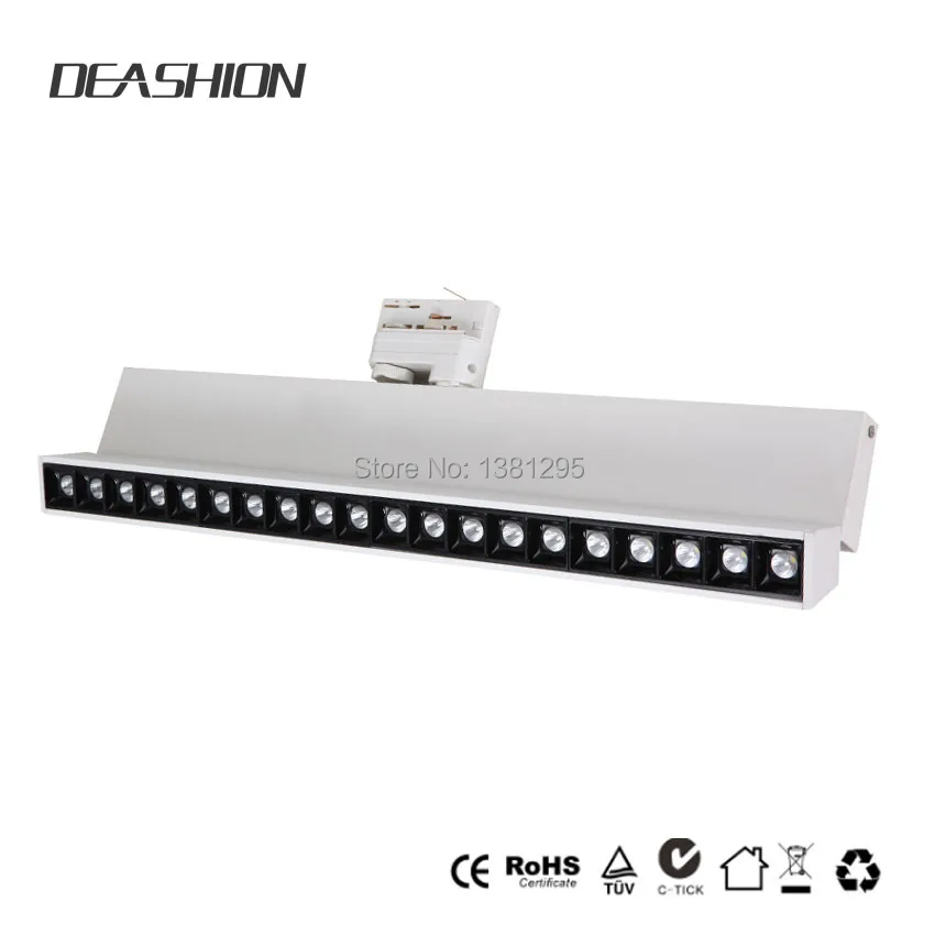 

LED Track Light Clothing Shop Windows Showrooms Exhibition Spotlight LED Ceiling Rail Spot Lamp Modern Adjustable Linear Light
