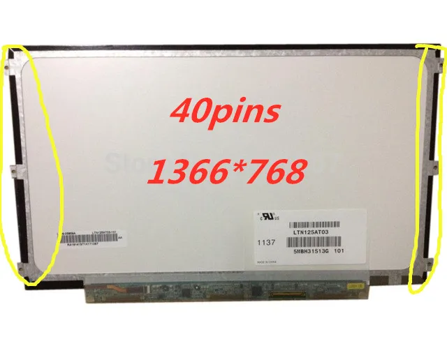 

LTN125AT03 fit B125XW01 B125XW03 LTN125AT01 LP125WH2 Left+Right 3 screw holes