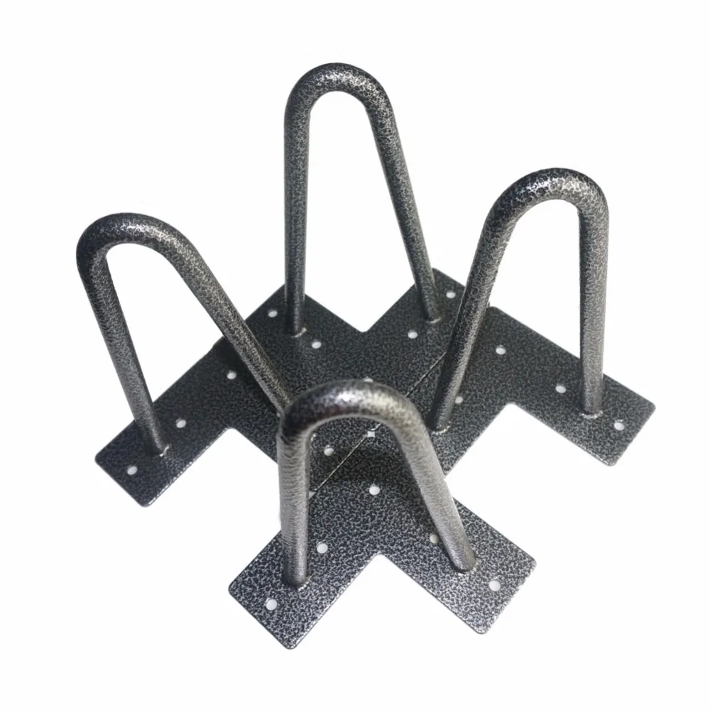

Angled-Balck Silver 203MM Leg For Sofa,Set of 4, 2 ROD 1/2" Dia. Solid Iron, Metal Table Legs For Light Cabinet Case