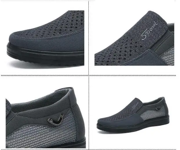 Новая дышащая легкая износостойкая дезодорирующая Летняя мужская обувь большой размер 48, мужская повседневная обувь с мягкой резиновой подошвой