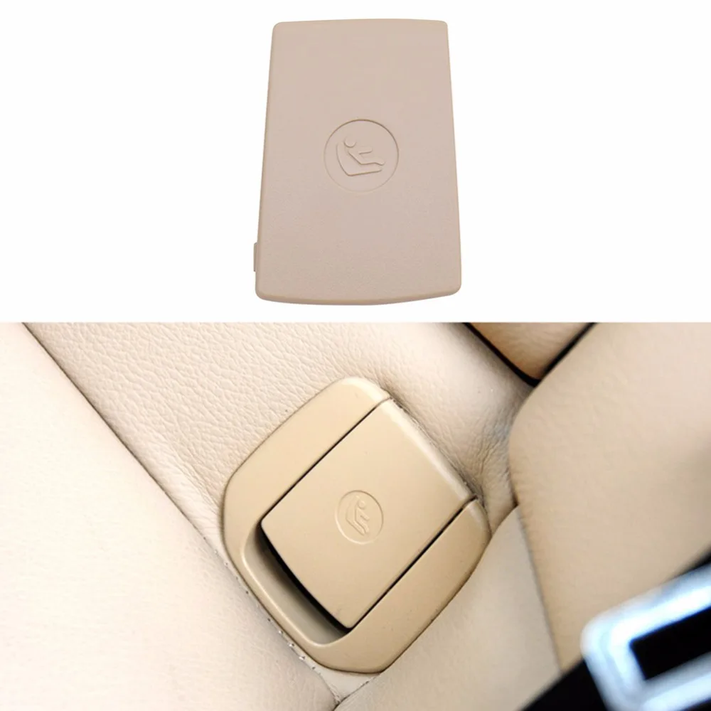 

Children Car Rear Seat Safety Hook ISOFIX Cover Child Restraint for BMW X1 E84 3 Series E90 F30 1 Series E87 Black Beige