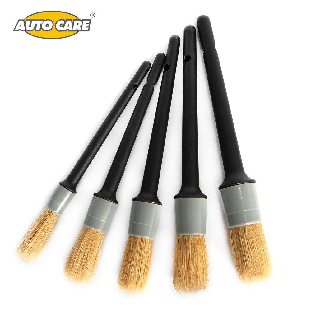 5pcs Car Detail Brush Set Scratch free for Interior and Exterior Detailing Dashboard Air Vent Cleaning
