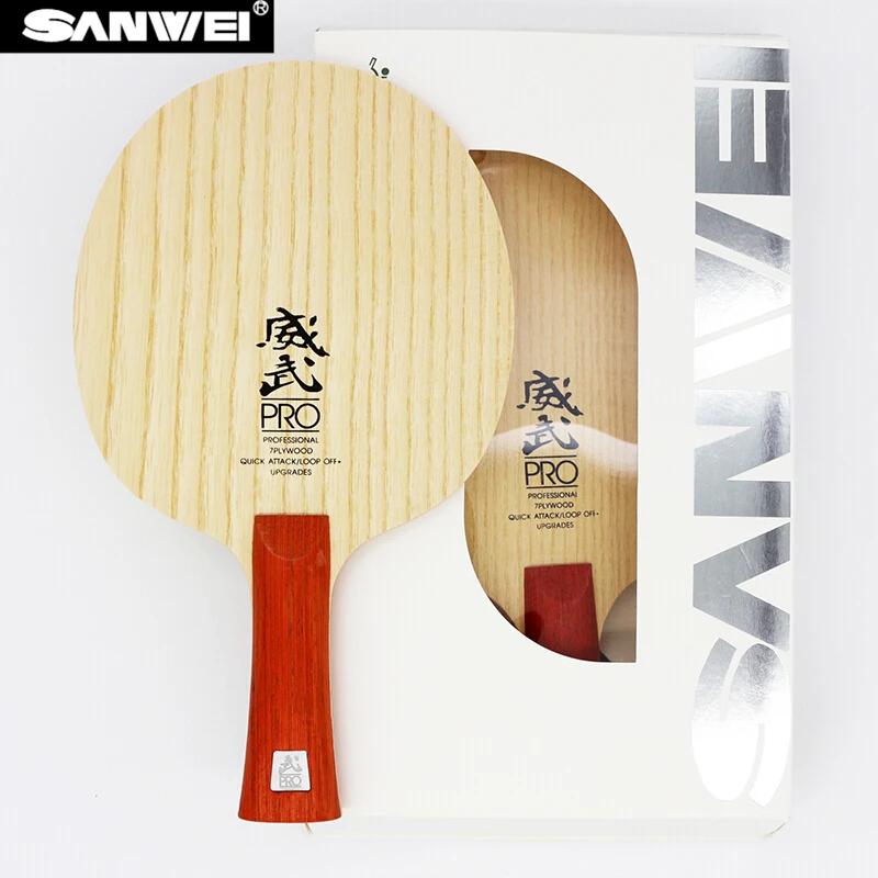 SANWEI V5 PRO Table tennis blade professional 7 plywood quicky attack+ loop OFF+ ping pong racket bat paddle tenis de mesa