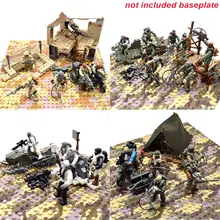 Игра спецназ солдаты долг Военная серия с мотоциклами оружие вызов строительные блоки кирпичи игрушки для детей