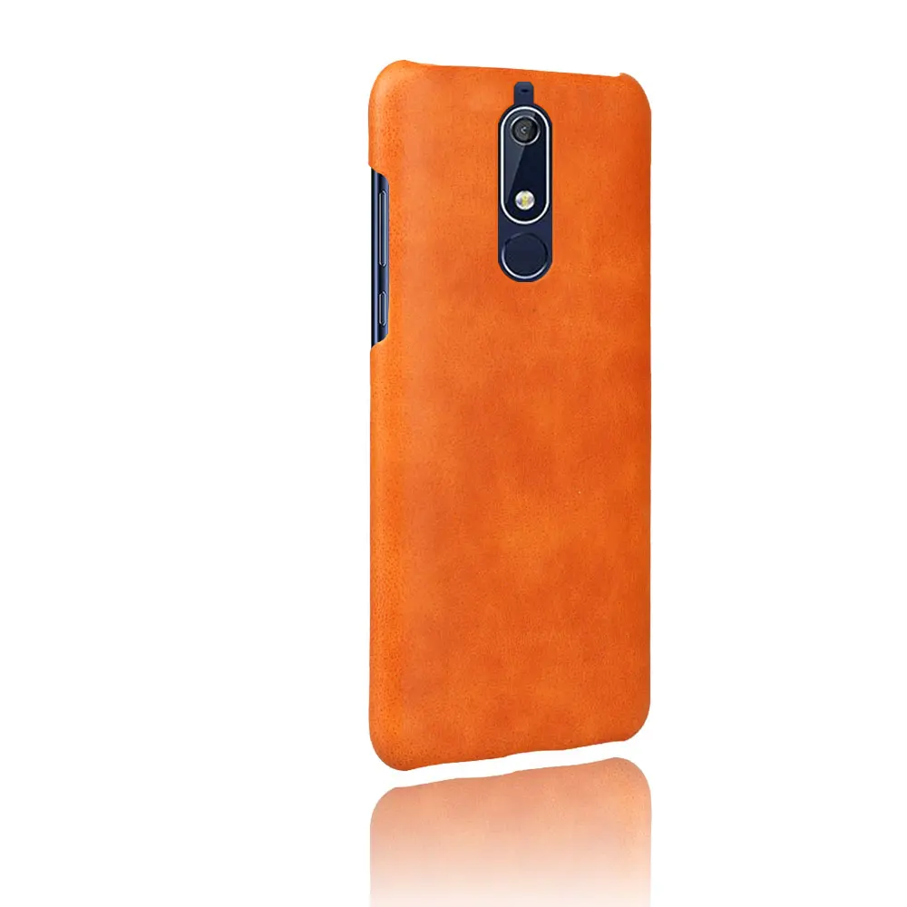 For Nokia 5.1 Case 6 Colors Available Phone Cases For Nokia 5.1 Black Brown Leather Case For Nokia5.1 Back Covers Coque DropShip (3)