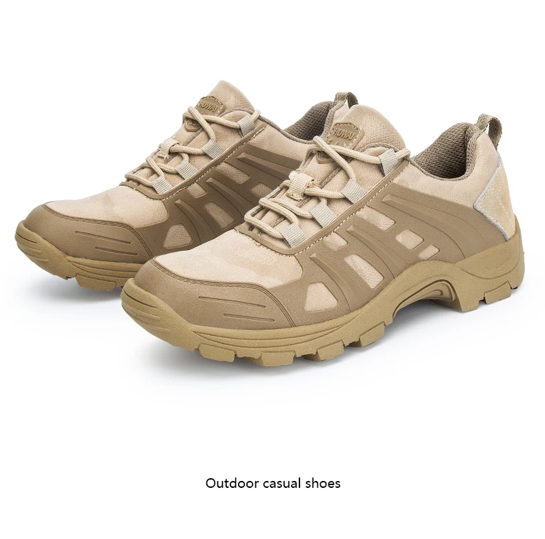 

LeFoche Men Spring Low-top Outdoor Breathable Sports Hiking shoes Casual Non-slip shoes Tactical Tooling Military Boots shoes