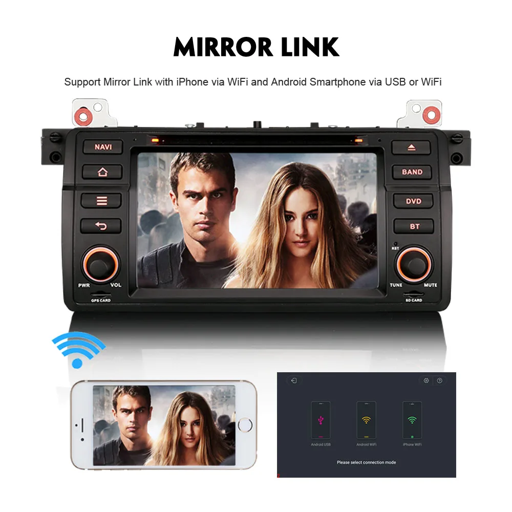 Авторадио DAB + Android 8 0 GPS Navi WiFi 3G радио RDS BT DVD USB SD DVR DVB T2 Автомобильный плеер для BMW E46 M3