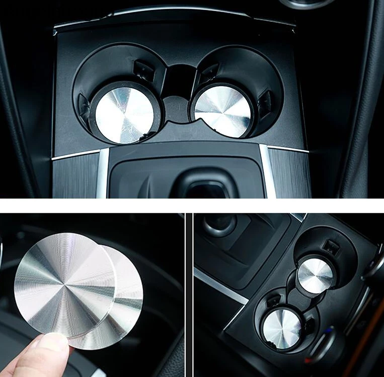 

58MM CD Styling For Jaguar XE XF XJL XFL F-Pace F pace Water Cup Holder Mat