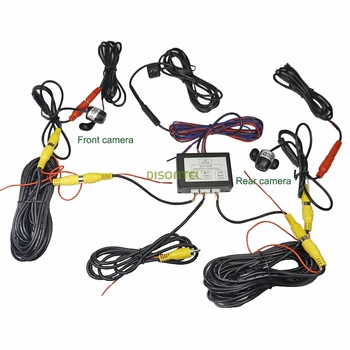 

Two channel Car control video switch(car video automatic switch) with Front view and rear view cameras kit