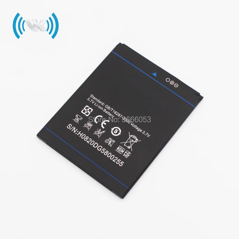 VK New 2500mAh 3.8V B-DG580 Replacement Battery For DOOGEE KISSME DG580 Mobile Cell Phone Rechargeable Bateria Li-ion Bateries |