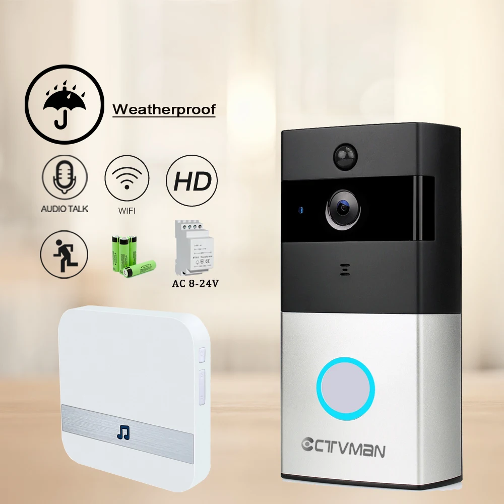 

CTVMAN Wireless Video Door Intercom Video Doorbell Camera Intercom For Private House Video Doorbells Wifi Videos Call Security