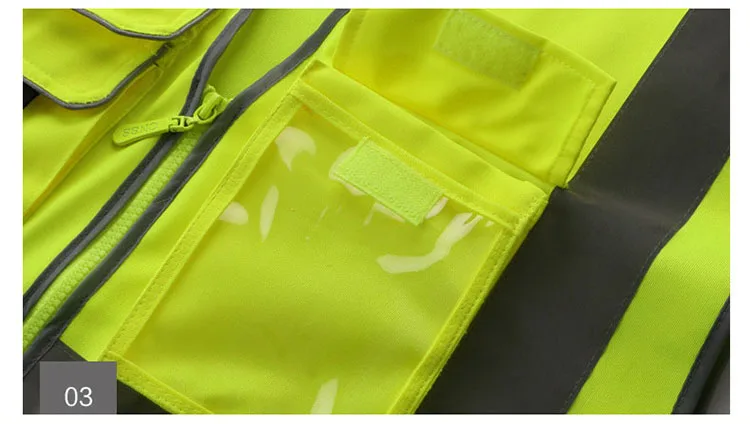 CCGK Reflective Vest High Visibility Safety Clothing Multi pockets Fluorescent Clothes For Outdoor Working Running Cycling Sport (9)
