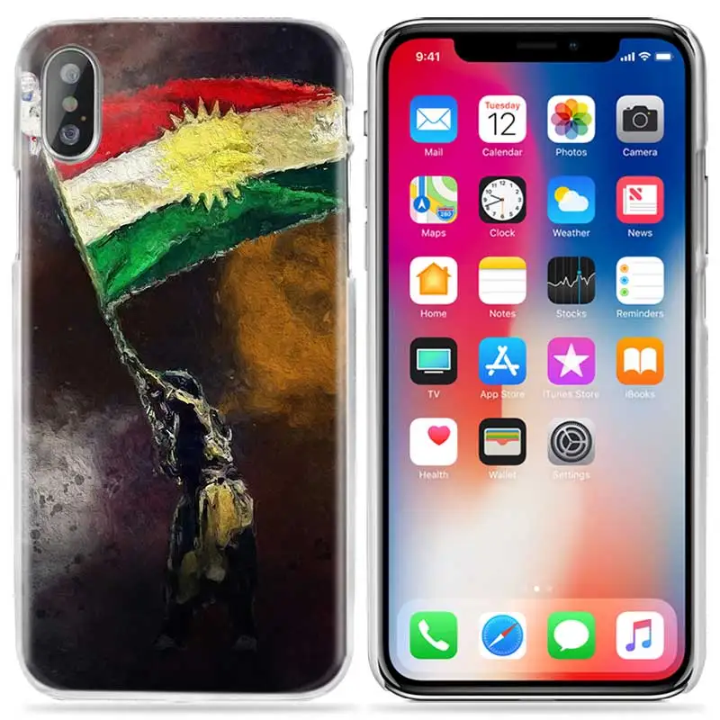 Чехол Kurdistan с флагом львом для iPhone XS Max XR X 10 7S 8 6 6S Plus 5S SE 5 4S 4 5C Прозрачный жесткий пластиковый чехол для телефона 11 - Цвет: 05