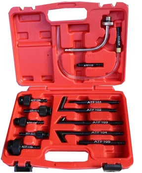 

Good quality!Transmission Oil Refilling Refill Tool Kit 13Pcs Oil Filling Adaptor Set CVT Transmission Service Adapter