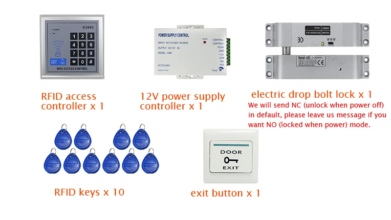 Mileview код rfid клавиатуры дверей система контроля доступа комплект set + электрический падения болт замок двери на складе бесплатная доставка