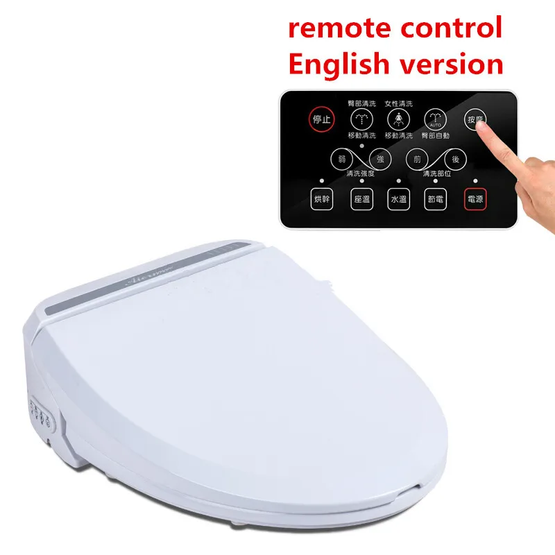 Smart Heated Toilet Seat With Remote Control Bidet Toilet Seat Hinge WC Sitz Intelligent Water font