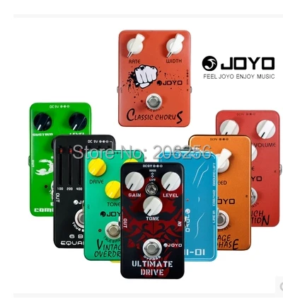 Гитарные Педали JOYO Effect оптом дешевые любые 4 шт оптом JF 01 02 03 к JF 39 перегруз искажение хора фазы задержки и т. Д