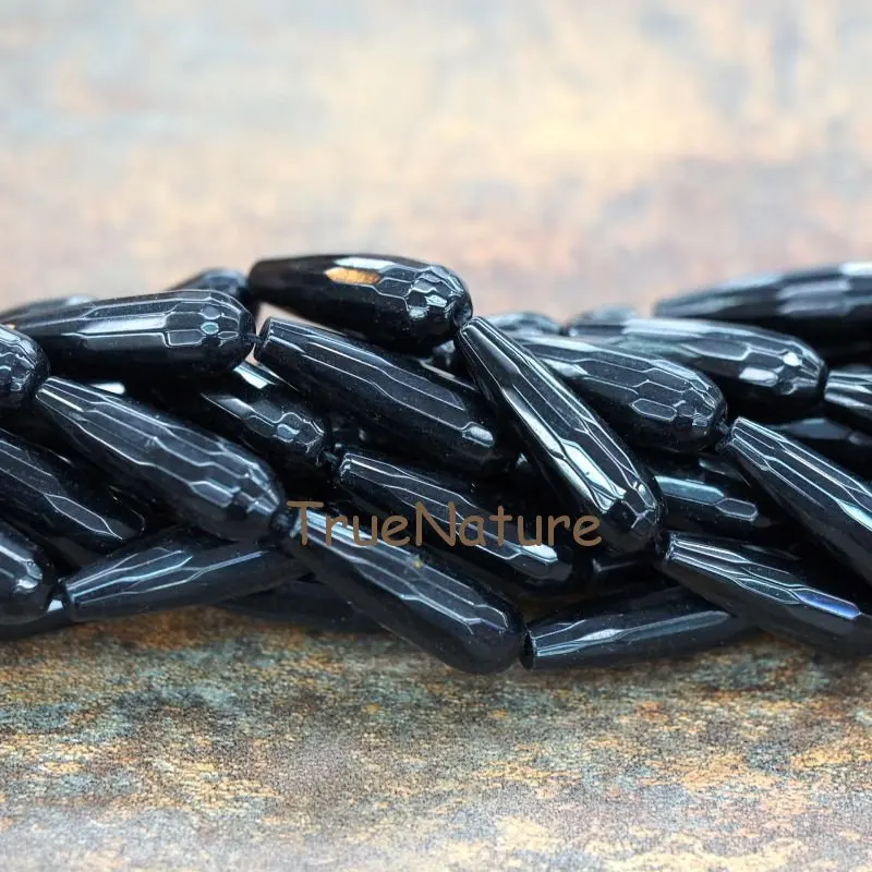 20170926-BE6134- Faceted Pear Shape Loose Beads-10x30mm-4.16g_6