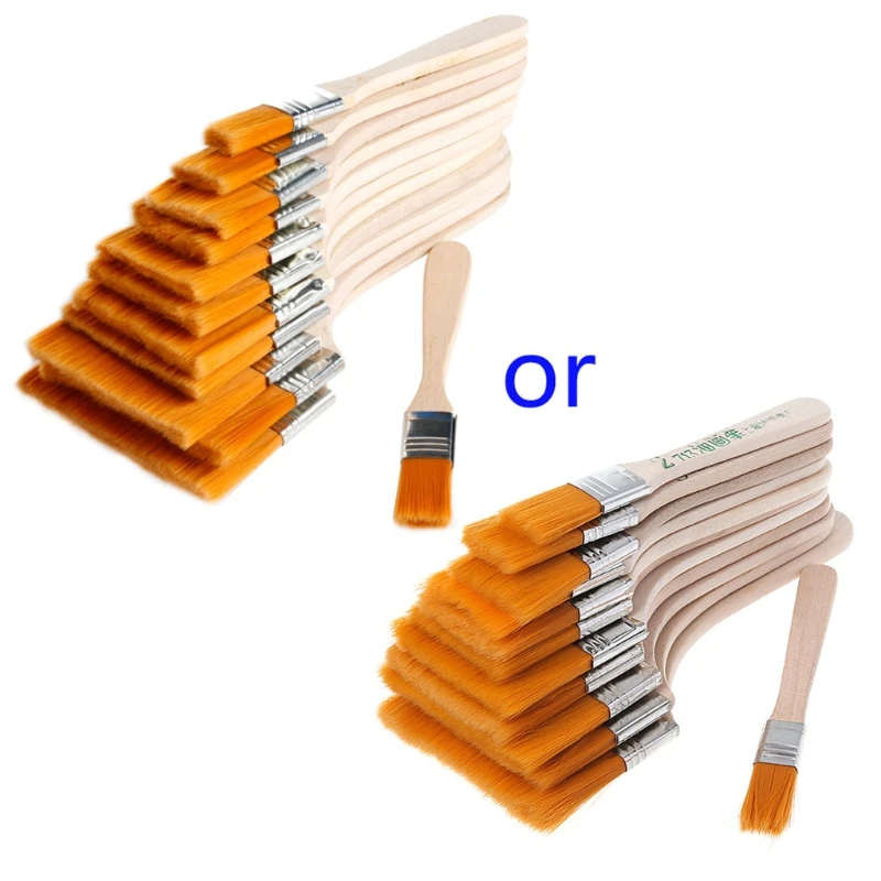 Beste 12 stks Houten Olieverf Borstel Kunstenaar Acryl Aquarel Verf Art Supply Tool