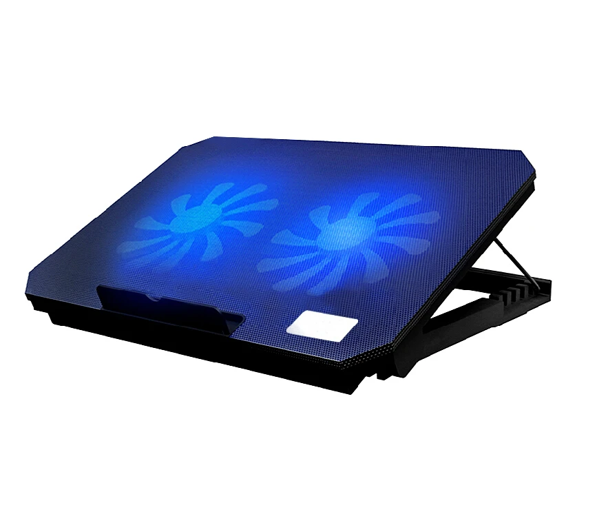 

W432 Speed Adjustable laptop cooling pad notebook cooler stand 2 usb support fan for macbook air retina pro lenovo samsung