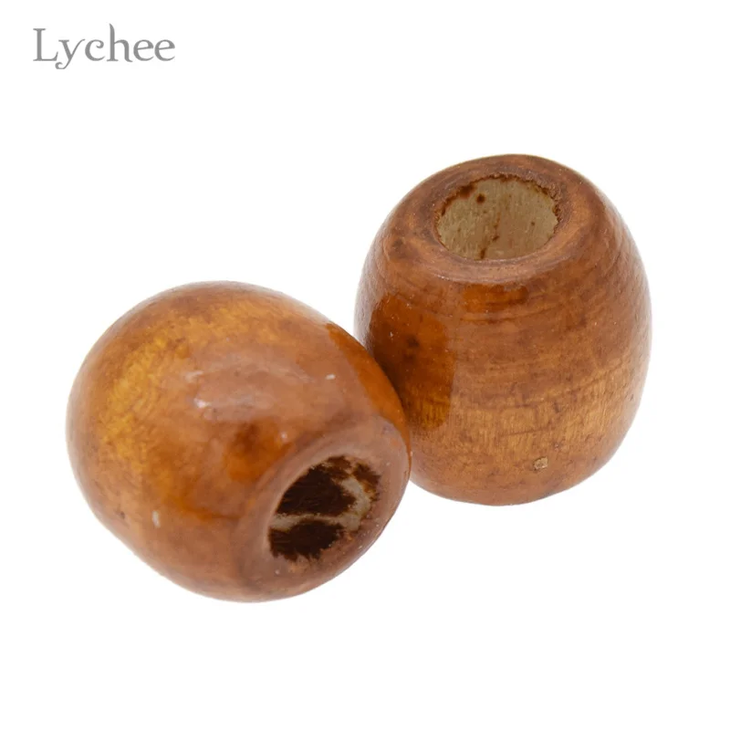 Lychee 20 шт./лот мульти Цвет древесины, подвязанные лентой, с объемной волной, дредлоки, для увеличения объема, бусины Зажимная манжета ювелирных изделий для Для мужчин Для женщин